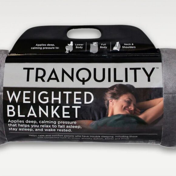 American Textile Company  Tranquility Quilted Plush Weighted Blanket (12lbs) NEW - Picture 2 of 5